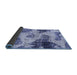 Sideview of Abstract Blue Modern Rug, abs573blu