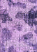 Machine Washable Abstract Purple Modern Area Rugs, wshabs573pur