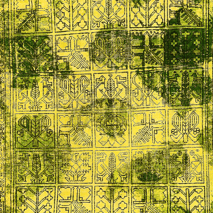 Abstract Yellow Modern Rug, abs573yw