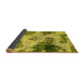 Sideview of Abstract Yellow Modern Rug, abs573yw