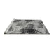 Sideview of Machine Washable Abstract Gray Modern Rug, wshabs573gry