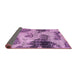 Sideview of Abstract Pink Modern Rug, abs573pnk