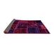 Sideview of Patchwork Pink Transitional Rug, abs574pnk