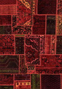 Patchwork Orange Transitional Rug, abs574org