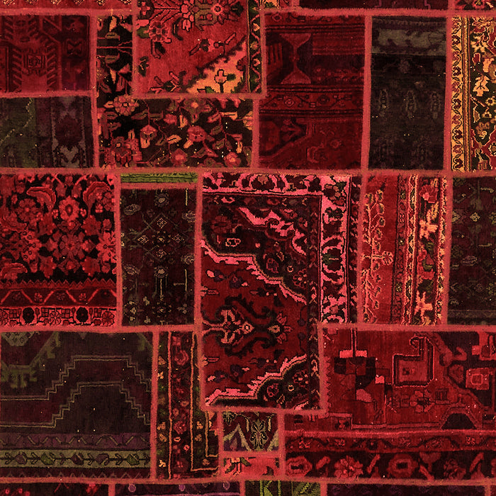 Patchwork Orange Transitional Rug, abs574org
