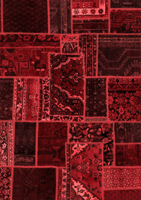 Patchwork Red Transitional Rug, abs574red