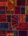 Abstract Red Patchwork Rug, abs574