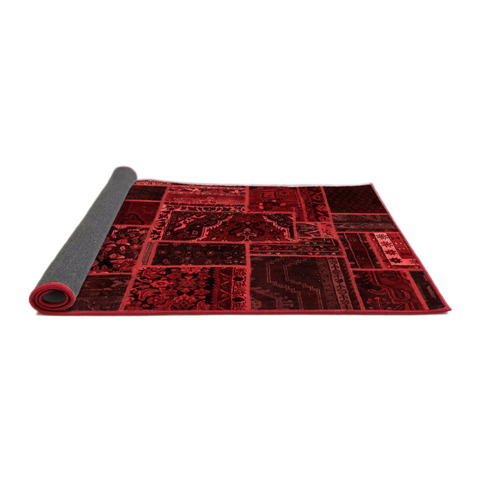 Patchwork Red Transitional Area Rugs