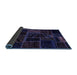 Sideview of Patchwork Blue Transitional Rug, abs574blu