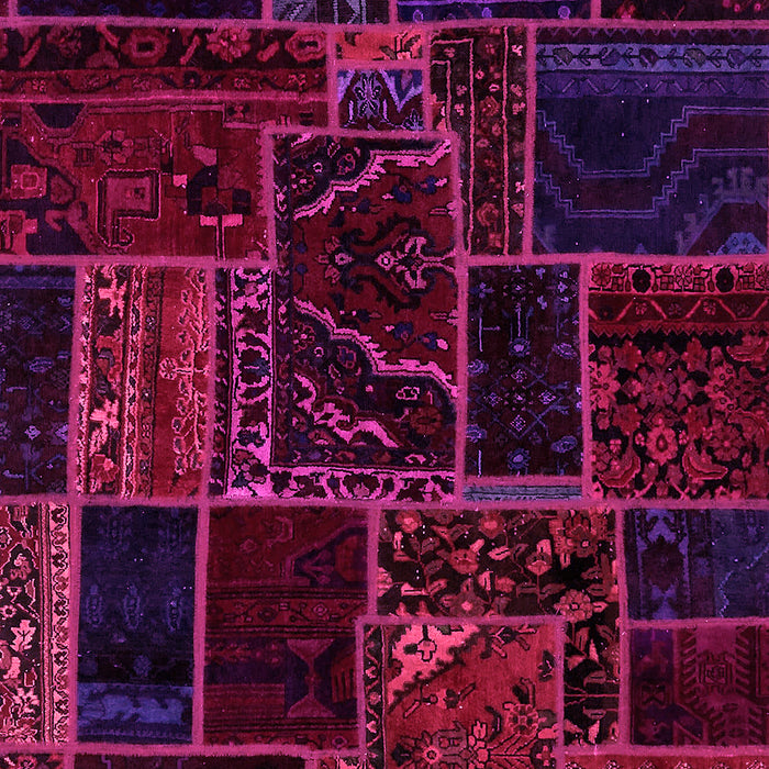 Patchwork Pink Transitional Rug, abs574pnk