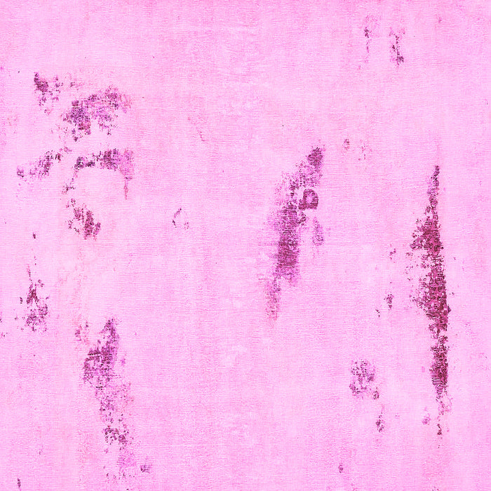 Square Abstract Pink Modern Rug, abs575pnk