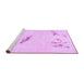 Sideview of Machine Washable Abstract Purple Modern Area Rugs, wshabs575pur