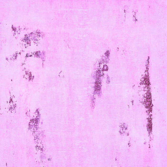 Square Machine Washable Abstract Purple Modern Area Rugs, wshabs575pur