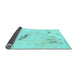 Sideview of Abstract Light Blue Modern Rug, abs575lblu