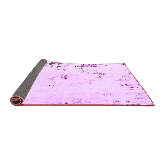 Sideview of Abstract Purple Modern Rug, abs576pur