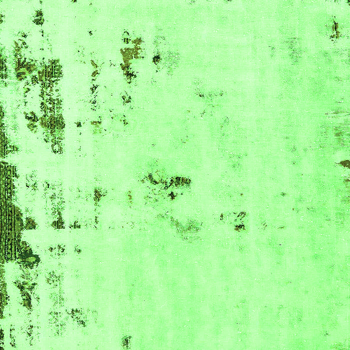 Machine Washable Abstract Green Modern Area Rugs, wshabs576grn