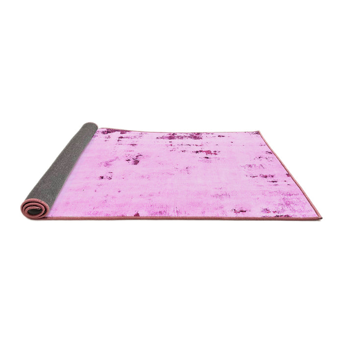 Sideview of Abstract Pink Modern Rug, abs576pnk