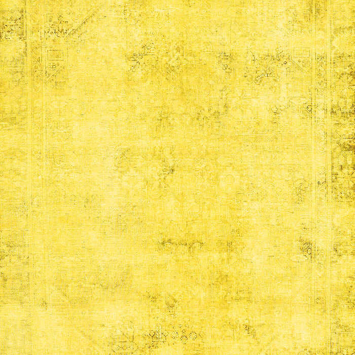 Machine Washable Abstract Yellow Modern Rug, wshabs577yw