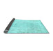 Sideview of Abstract Light Blue Modern Rug, abs577lblu