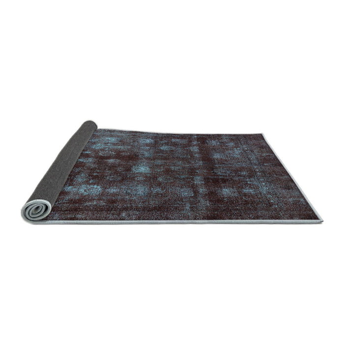Sideview of Abstract Light Blue Modern Rug, abs578lblu