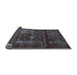 Sideview of Abstract Light Blue Modern Rug, abs578lblu