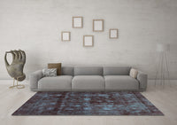 Machine Washable Abstract Light Blue Modern Rug, wshabs578lblu