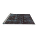 Sideview of Machine Washable Abstract Light Blue Modern Rug, wshabs578lblu