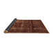 Sideview of Abstract Brown Modern Rug, abs578brn