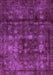 Machine Washable Abstract Purple Modern Area Rugs, wshabs578pur