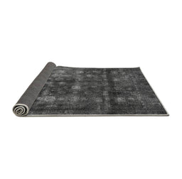 Sideview of Abstract Gray Modern Rug, abs578gry