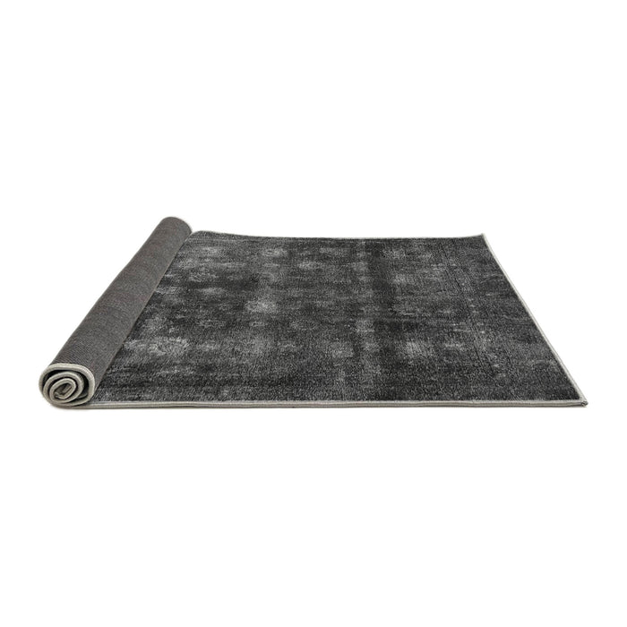 Sideview of Abstract Gray Modern Rug, abs578gry