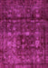 Machine Washable Abstract Pink Modern Rug, wshabs578pnk