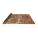 Sideview of Abstract Sandy Brown Modern Rug, abs579