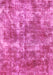 Machine Washable Abstract Pink Modern Rug, wshabs579pnk