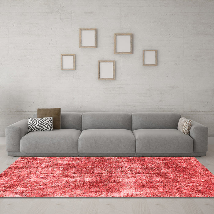 Modern Red Washable Rugs