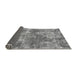 Sideview of Abstract Gray Modern Rug, abs579gry