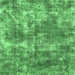 Square Abstract Emerald Green Modern Rug, abs579emgrn