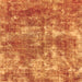 Square Abstract Orange Modern Rug, abs579org