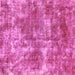 Square Machine Washable Abstract Pink Modern Rug, wshabs579pnk