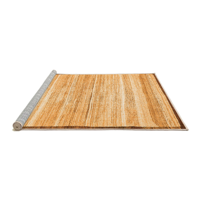 Sideview of Machine Washable Abstract Orange Modern Area Rugs, wshabs57org