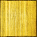 Square Abstract Yellow Modern Rug, abs57yw