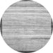 Round Machine Washable Abstract Gray Modern Rug, wshabs57gry