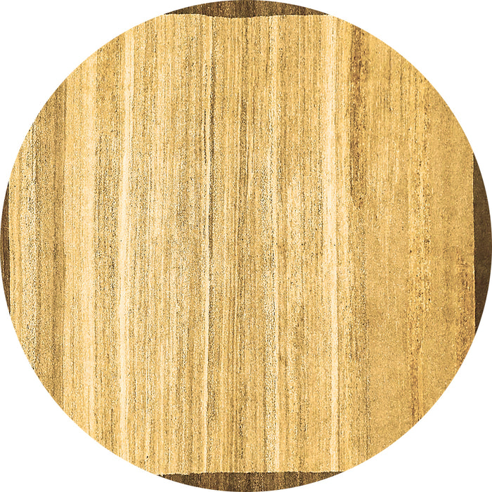 Round Abstract Brown Modern Rug, abs57brn