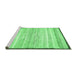 Sideview of Machine Washable Abstract Emerald Green Modern Area Rugs, wshabs57emgrn