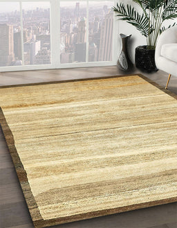 Machine Washable Abstract Cinnamon Brown Rug in a Family Room, wshabs57