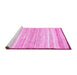 Sideview of Machine Washable Abstract Pink Modern Rug, wshabs57pnk