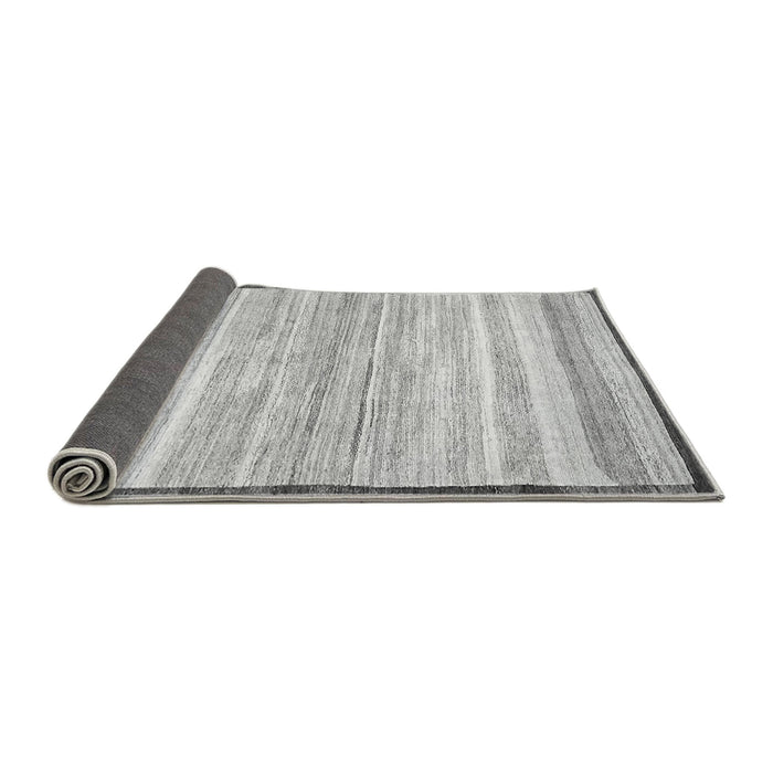 Sideview of Abstract Gray Modern Rug, abs57gry