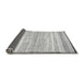 Sideview of Abstract Gray Modern Rug, abs57gry