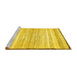 Sideview of Machine Washable Abstract Yellow Modern Rug, wshabs57yw