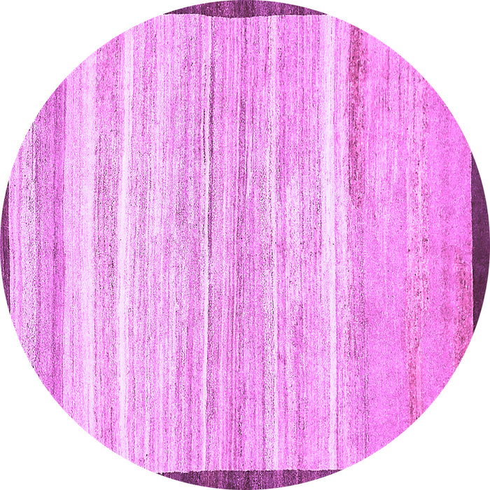 Round Machine Washable Abstract Purple Modern Area Rugs, wshabs57pur